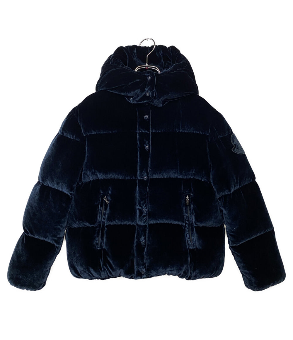 MONCLER ダウンジャケット CAILLE ベロア ネイビー レディース SIZE