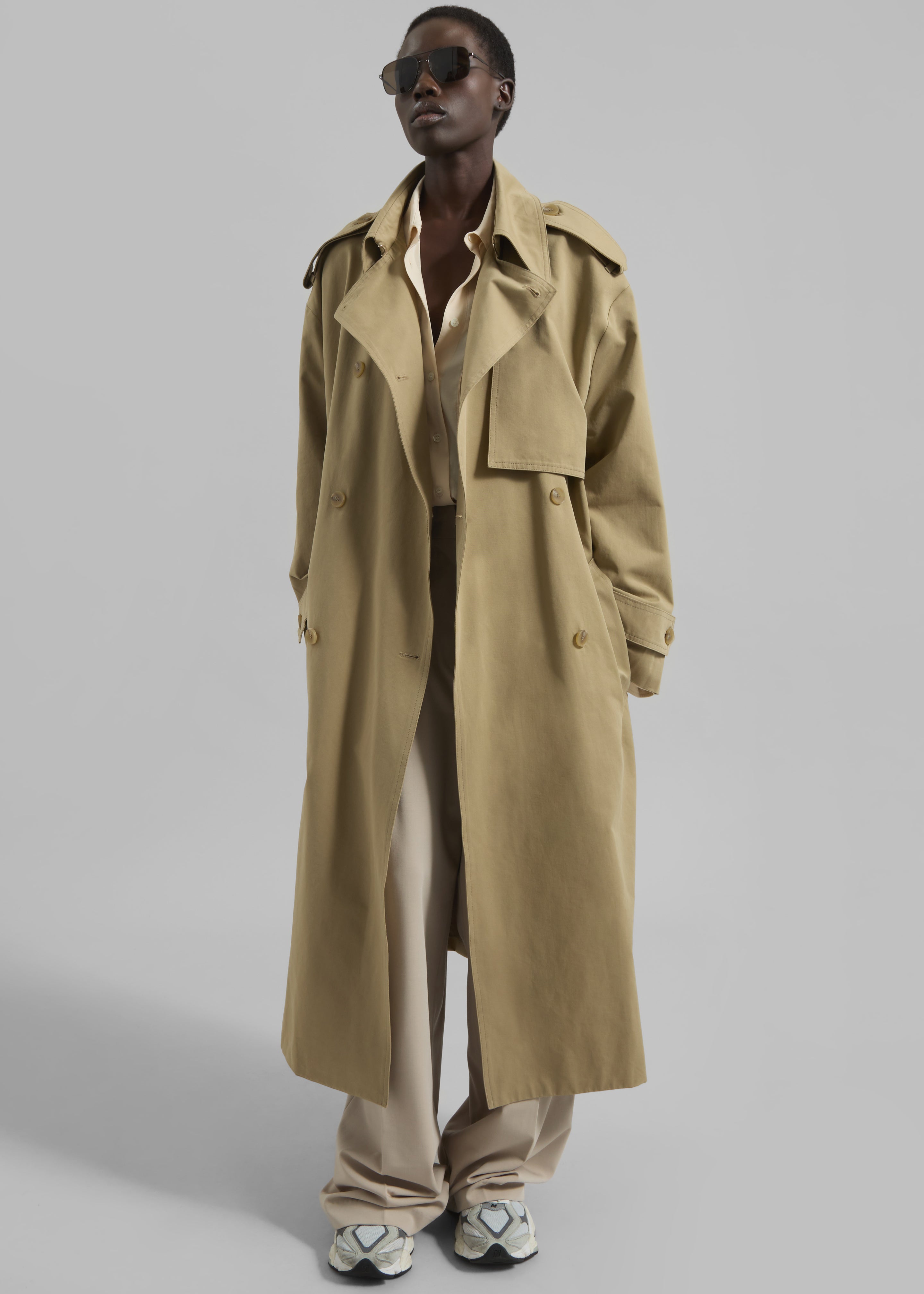 Nabesna Trench Coat - Beige – The Frankie Shop