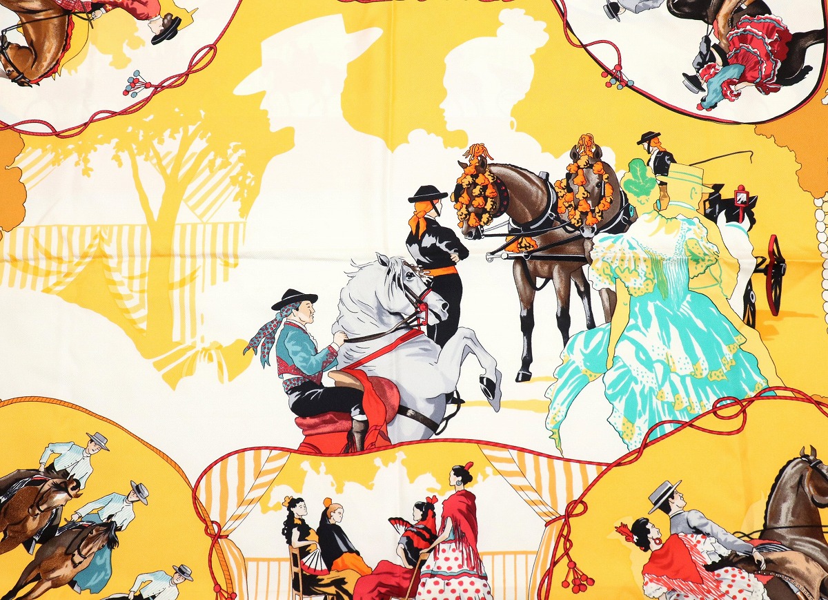 楽天市場】【アパレル】HERMES エルメス カレ90 スカーフ 大判スカーフ