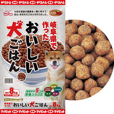 楽天市場】マイビット8キロ1歳からの成犬用 おいしいいぬごはん