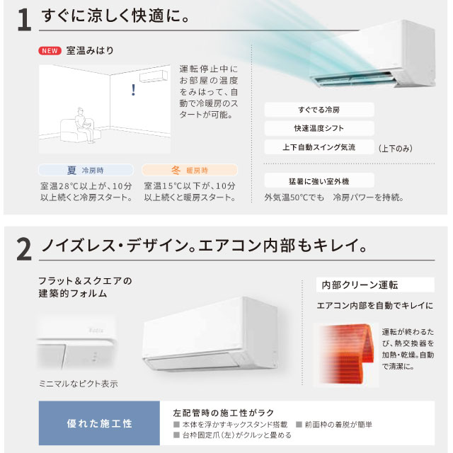 楽天市場】【工事費込セット（商品＋基本工事）】 [CS-225DFL-W] F