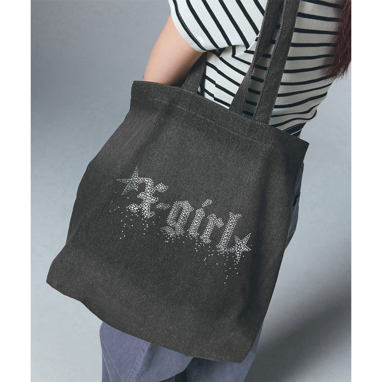 楽天市場】エックスガール トートバッグ X-girl RHINESTONE STARDUST