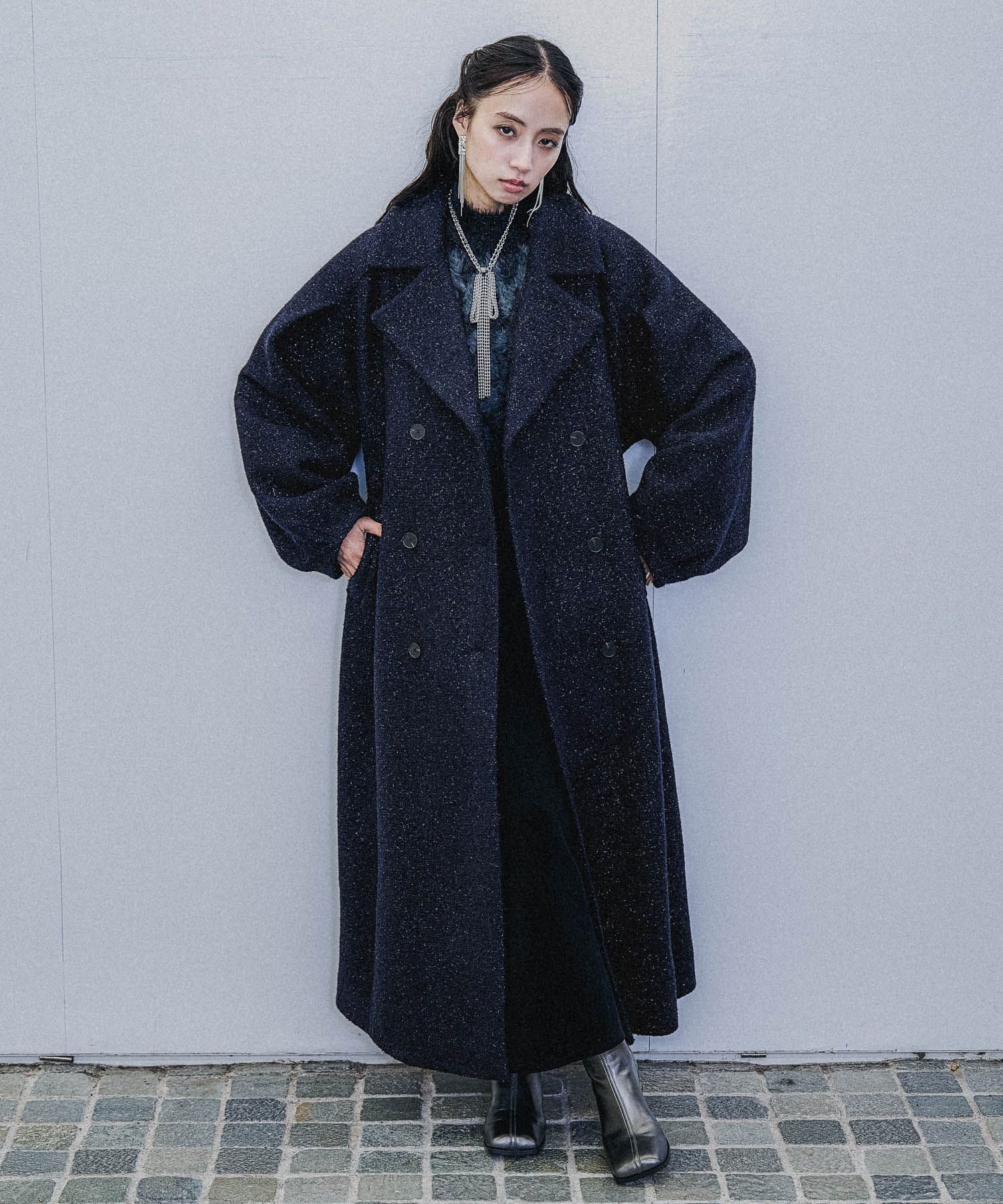 HARE｜コクーンスリーブラメロングコート | Rakuten Fashion(楽天