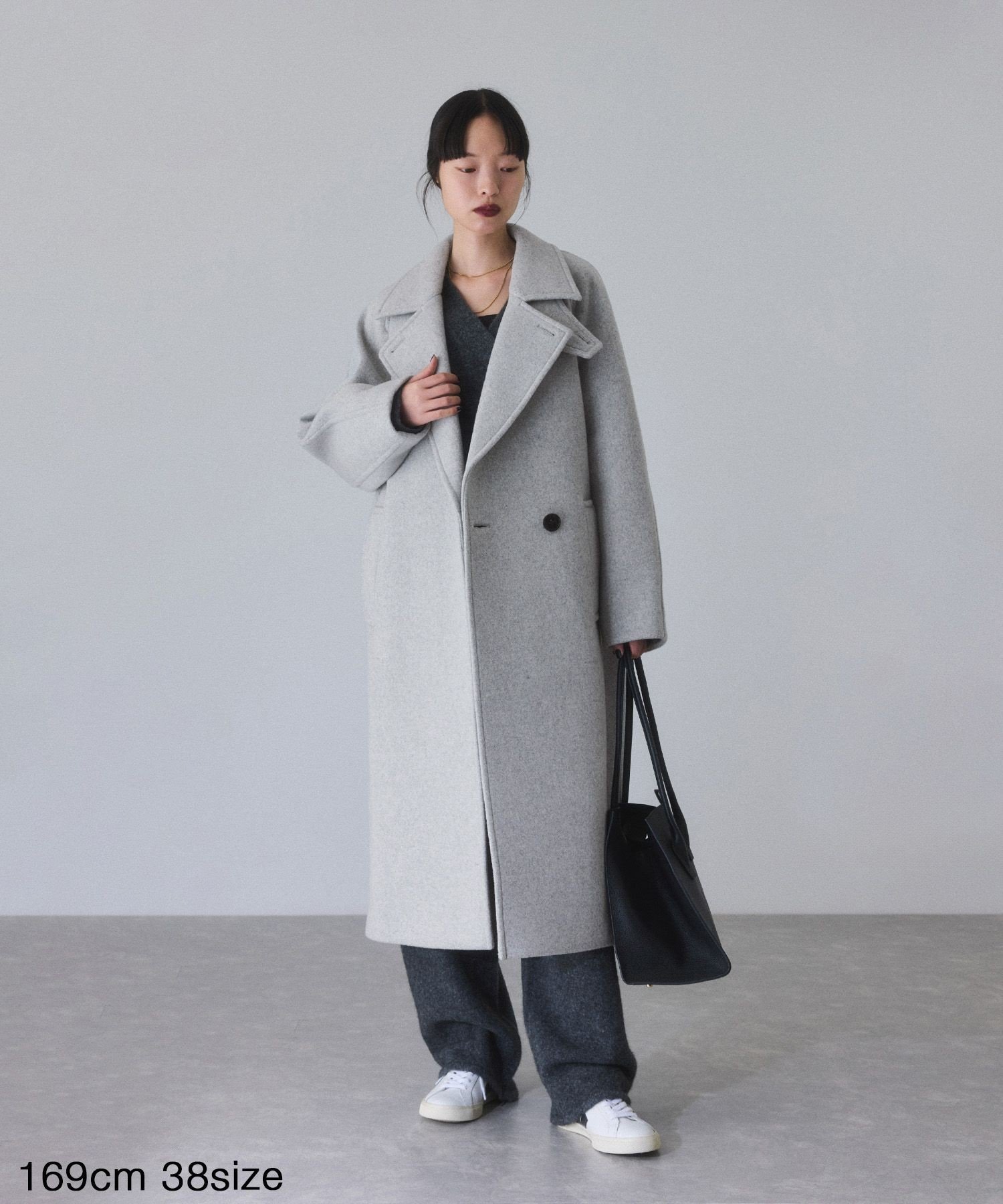 ADAM ET ROPE'｜ウールボンディングラグランロングコート | Rakuten