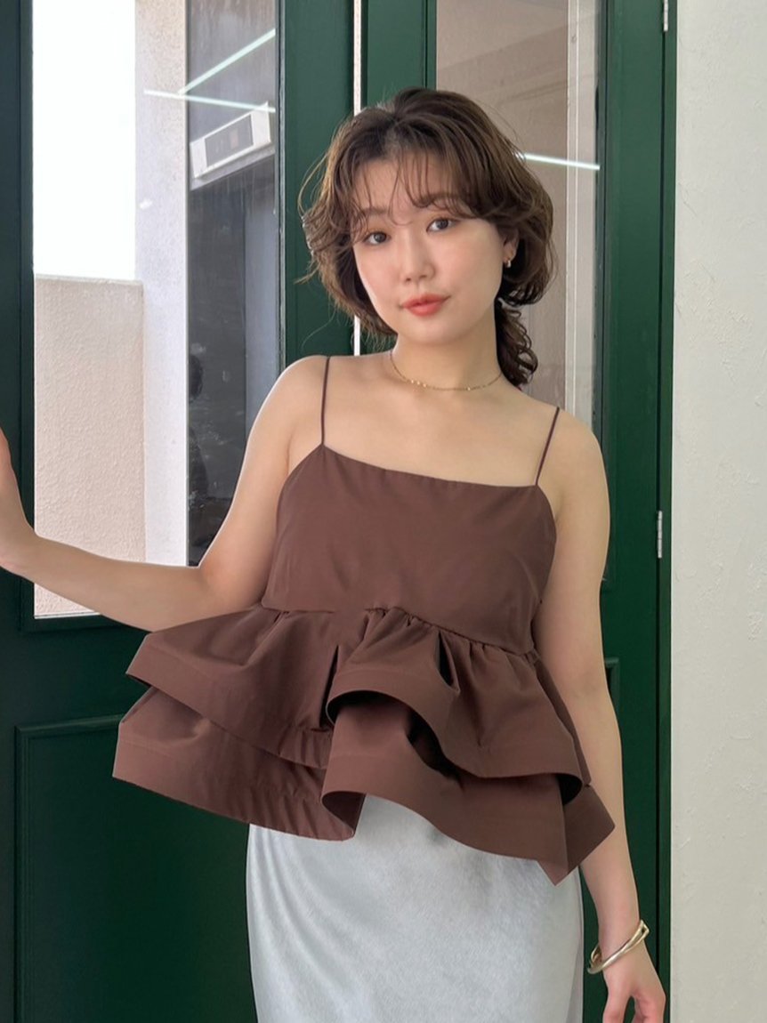 FRAY I.D｜ラッフルヘムデザインキャミソール | Rakuten Fashion(楽天