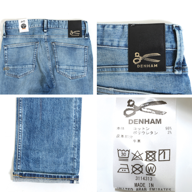 DENHAM（デンハム） RAZOR SLIM FIT JEANS GRMA メンズ ジーンズ 送料