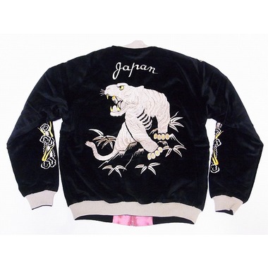 TAILOR TOYO[テーラー東洋] スカジャン TT14467 別珍 WHITE TIGER