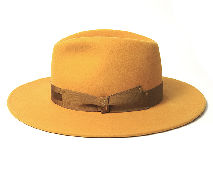 イタリア Borsalino(ボルサリーノ) カシミアミックスフェルト中折れ帽