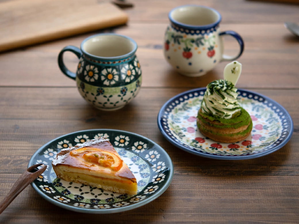 ポーリッシュポタリー 平皿φ17cm／W200（ヴィザ社）【ポーランド食器