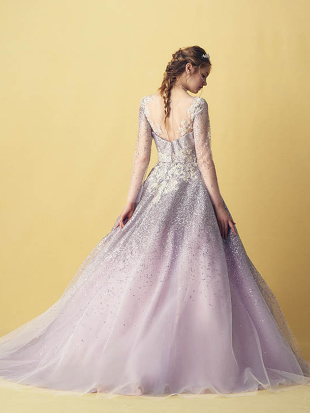 ANT0196 pink gray | ウエディングドレス『マリアローザ（MARIAROSA）』