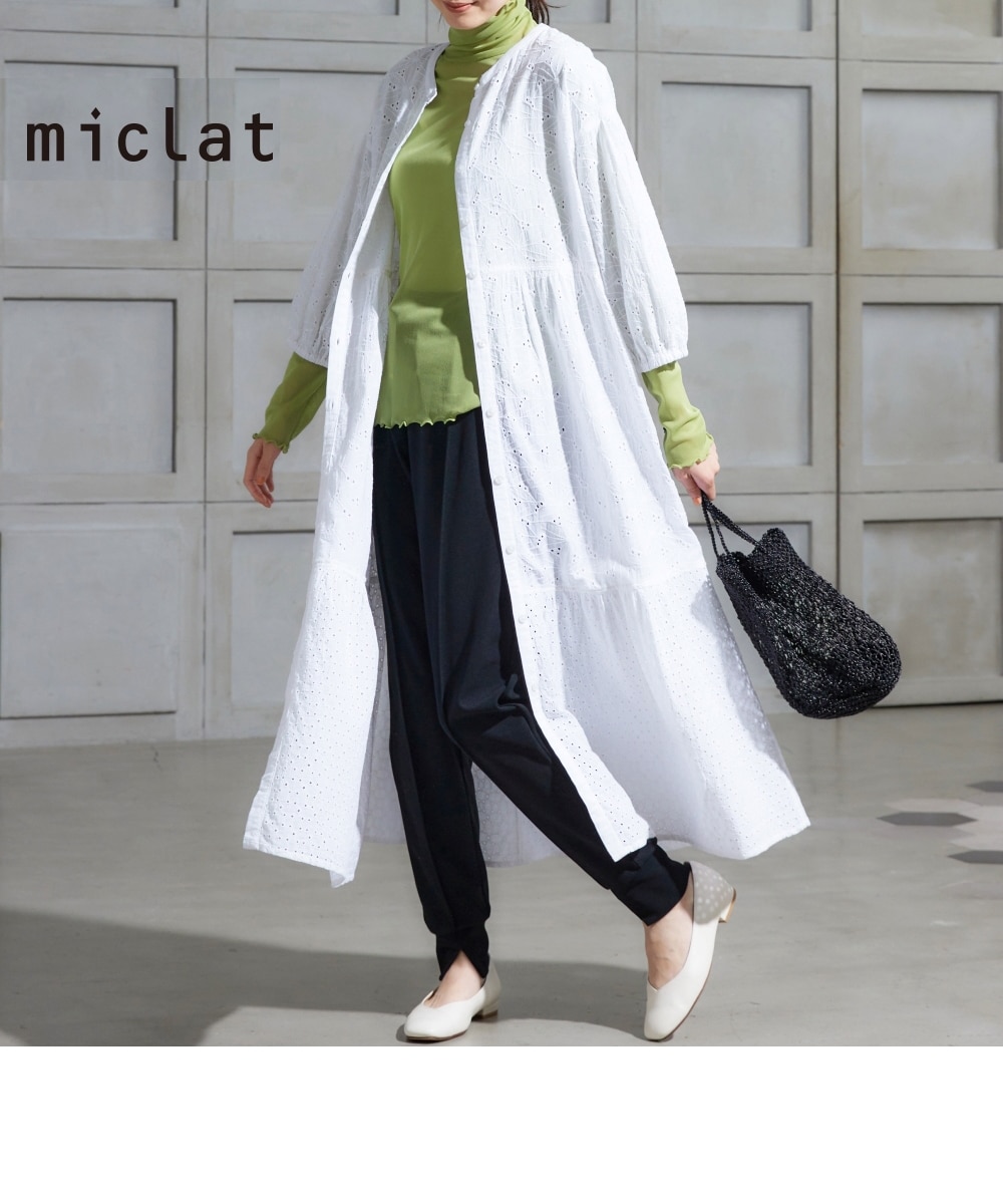 大きいサイズ カットワークレースワンピース miclat 通販【ニッセン】