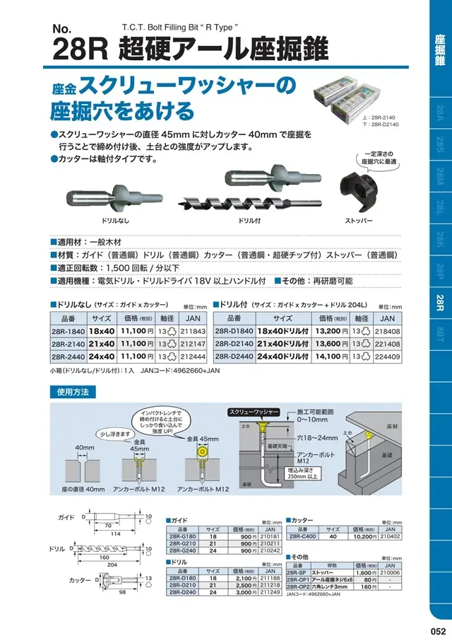 超硬アール座掘錐｜創業1923年 木工ドリルメーカーの株式会社スターエム