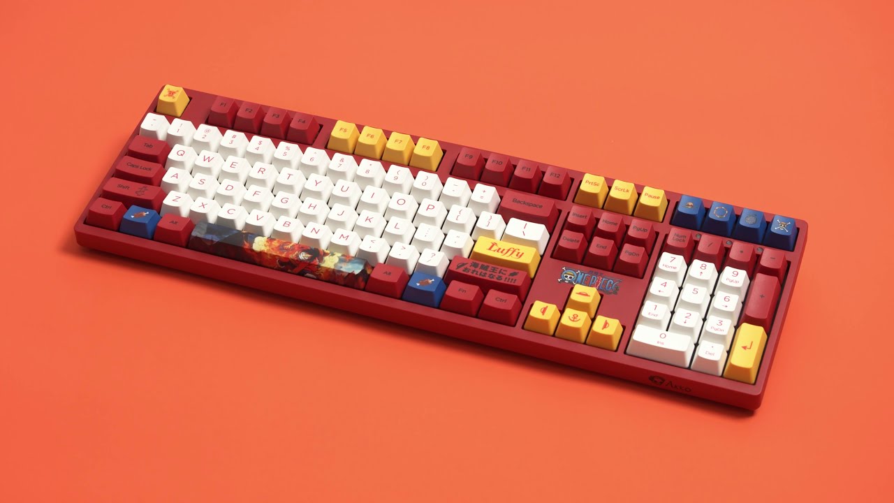 Akko One Piece Luffy Series Mechanical Keyboard - YouTube
