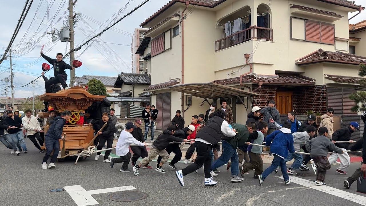 窪田ミニだんじり 子供地車祭り 《2024/12/22》 - YouTube