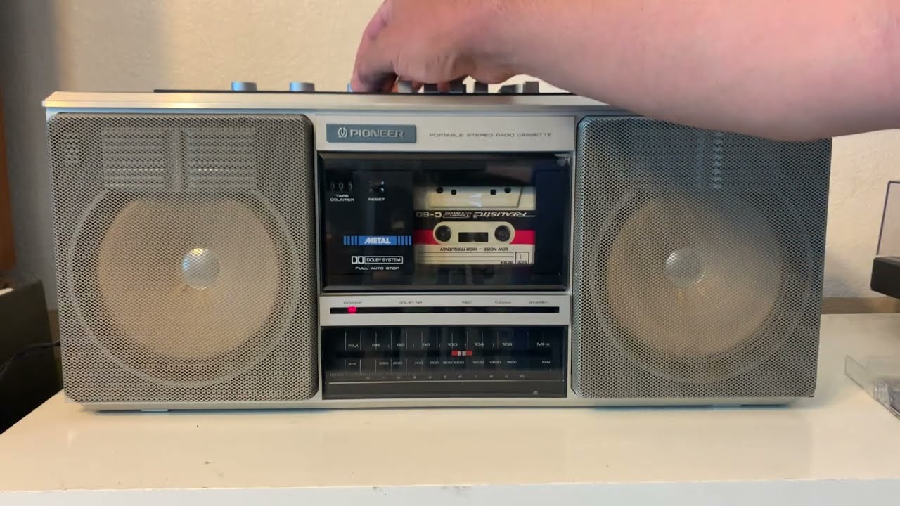 Pioneer sk-350 boombox ghettoblaster - YouTube