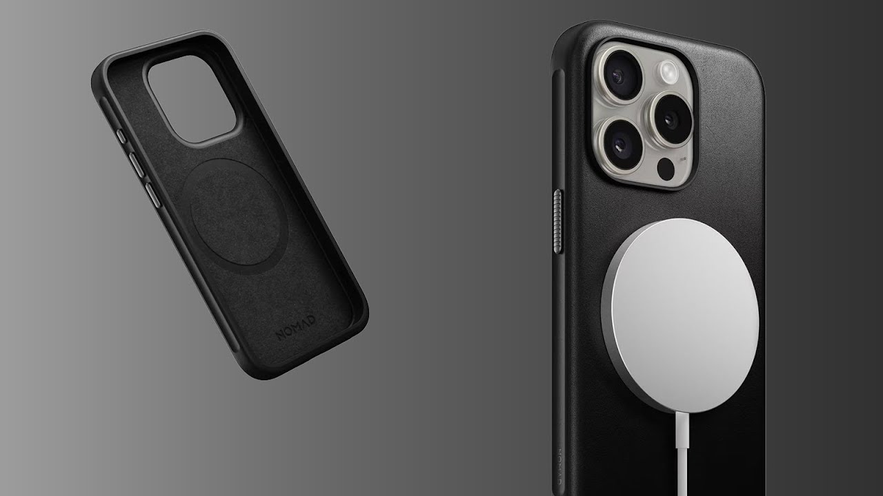 NOMAD Modern Leather Case - iPhone 15 Pro - Hands On Review - YouTube