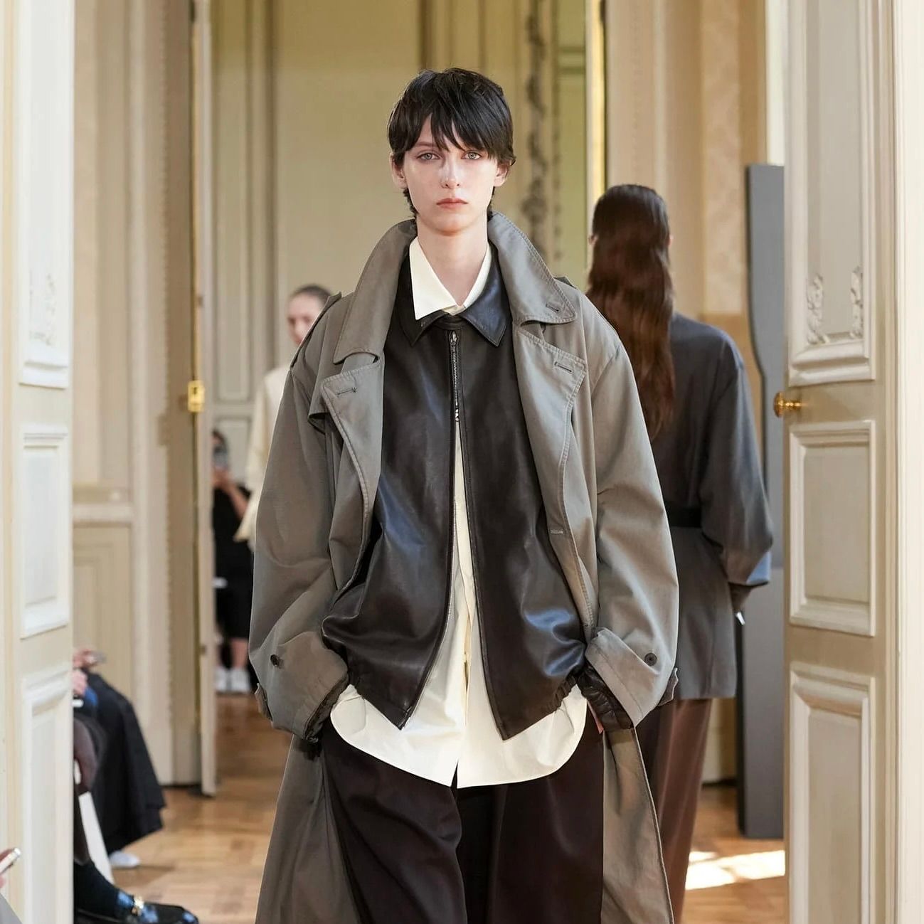 ssstein - 【再販売通知受付可能】Lambs Leather Light Zip Jacket