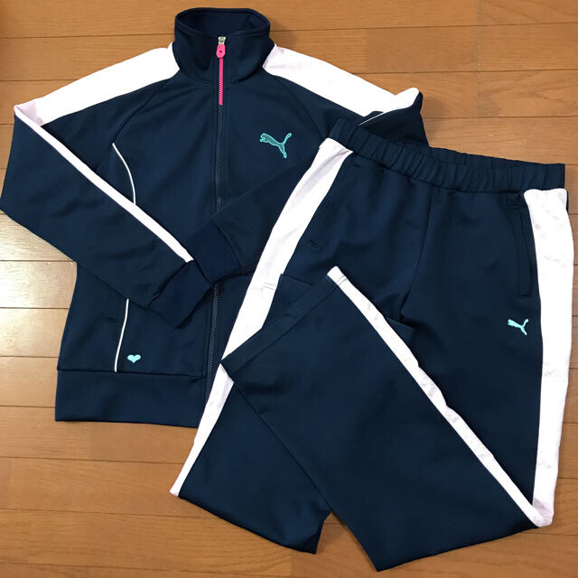 PUMA - Lサイズ♡ハートライン♡プーマ ジャージ 上下セットの通販 by