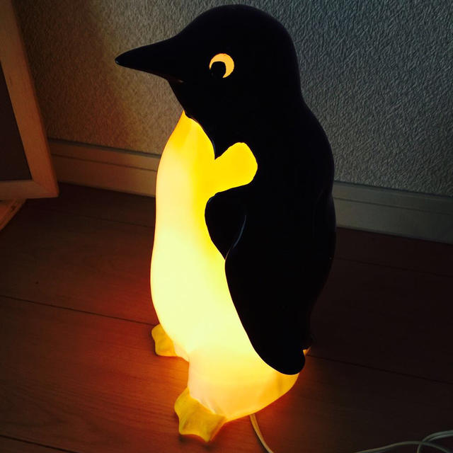 陶器のペンギンライトの通販 by nine's shop｜ラクマ