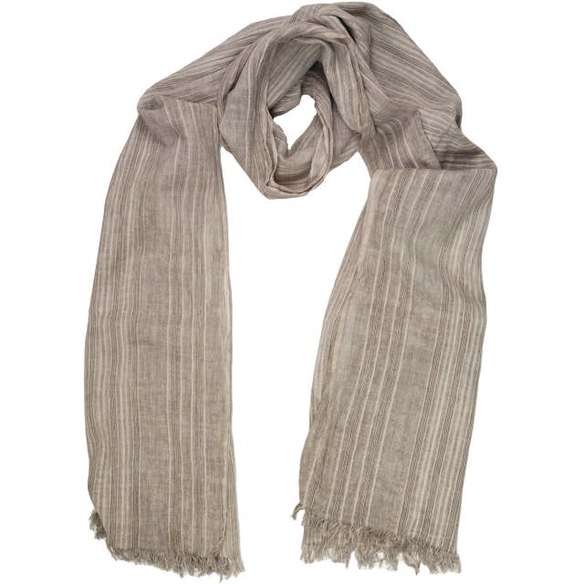 Faliero Sarti - Faliero Sarti コットンストライプストール ユニ