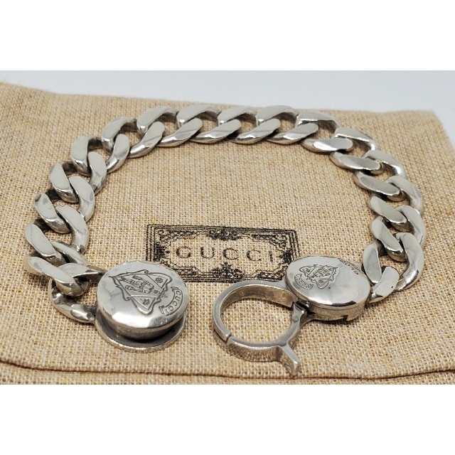 GUCCI - 【超レア廃盤美品】GUCCI ブレスレット 喜平 オールドグッチ