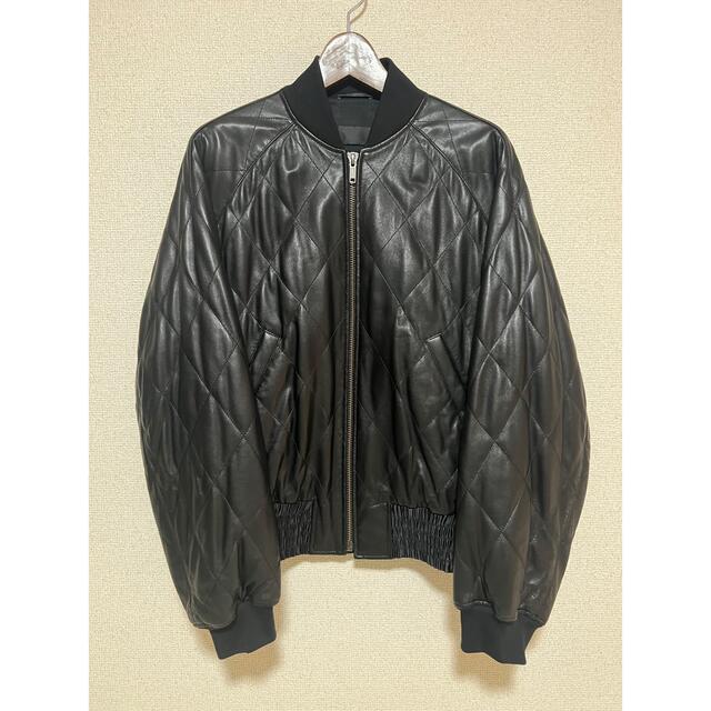 Haider Ackermann - HAIDER ACKERMANN レザーボンバーブルゾン