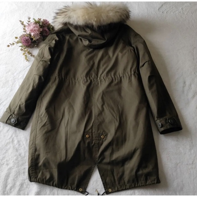 IENA - 【IENA】モッズコートライナー付き ファー カーキ36 の通販 by