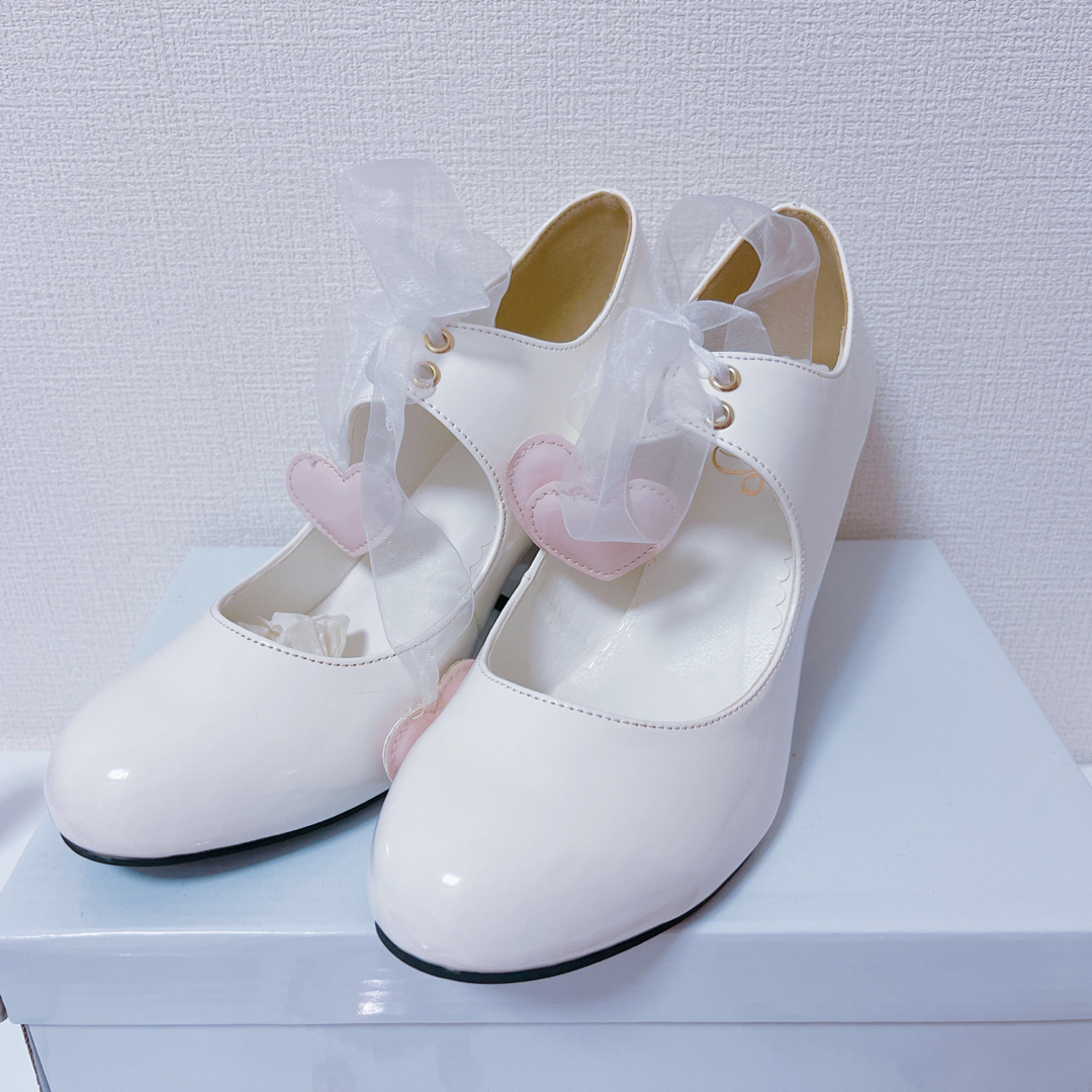 夢展望 - 夢展望 ハートヒールパンプス DearMyLoveの通販 by ♡hanaori