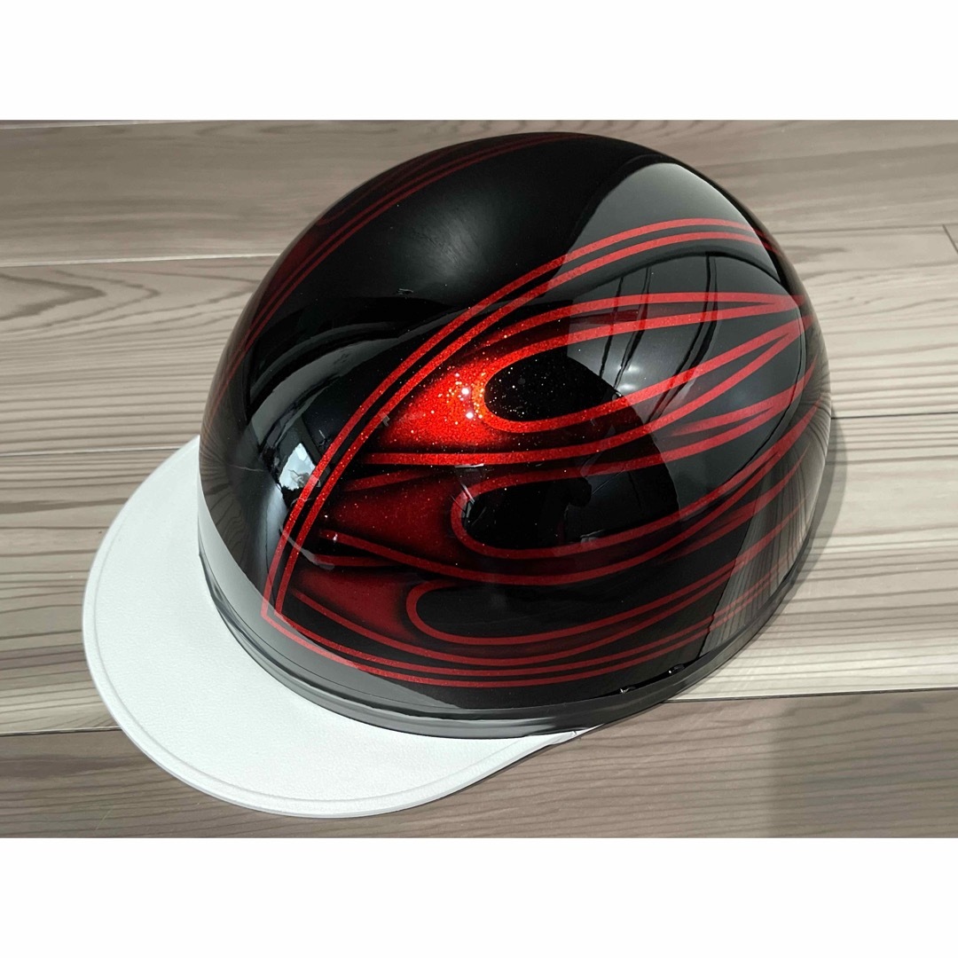 ファイヤーパターン コルク半 ヘルメットの通販 by paint｜ラクマ