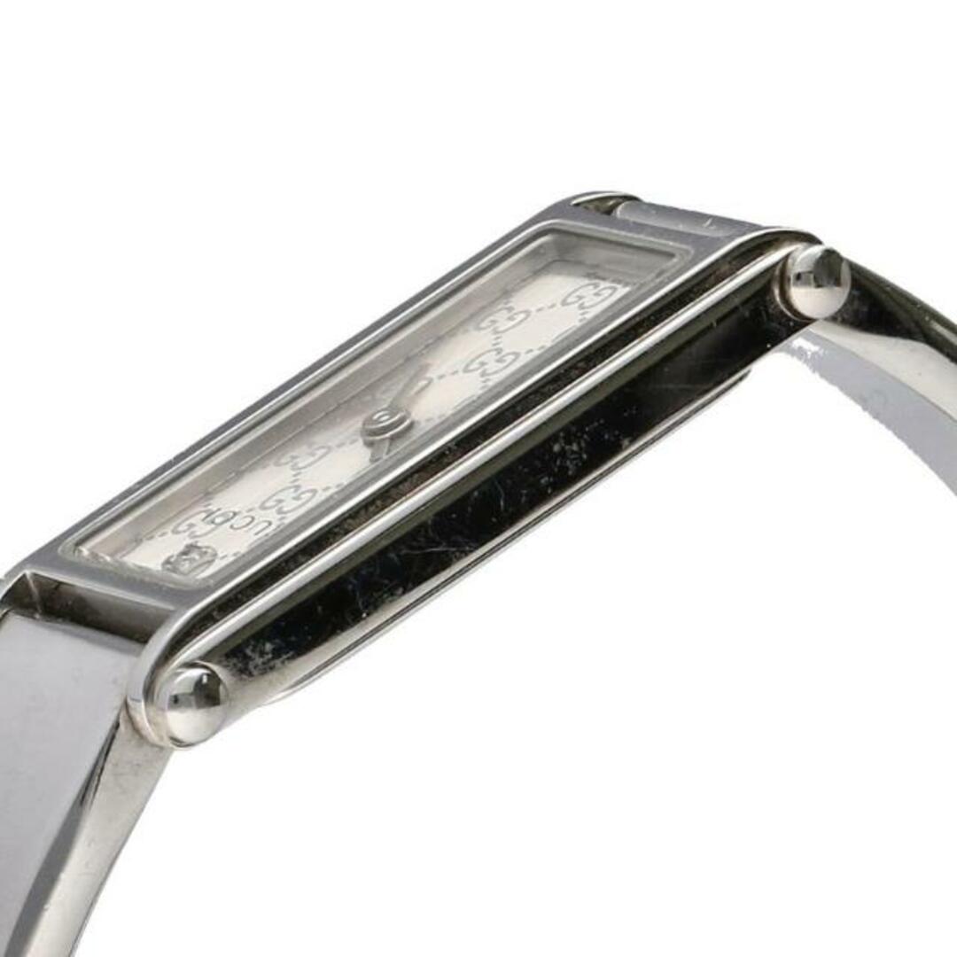 GUCCI グッチ/バングルウォッチ・GGシルバー1Pダイヤ/クオーツ/1500L