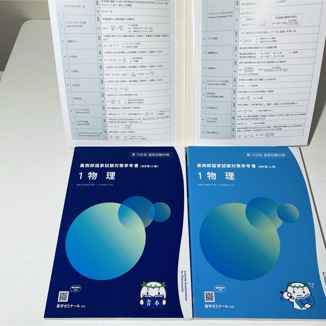 書き込みなし】薬剤師国家試験対策参考書 108回 青本 青問 1〜9巻