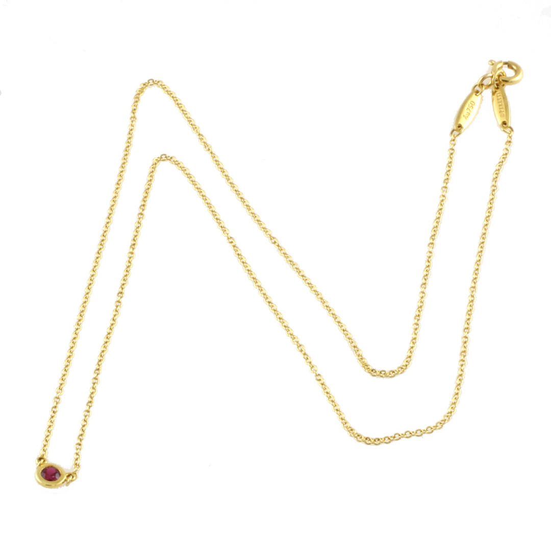 ティファニー バイザヤード ルビー ネックレス 18金 K18イエロー