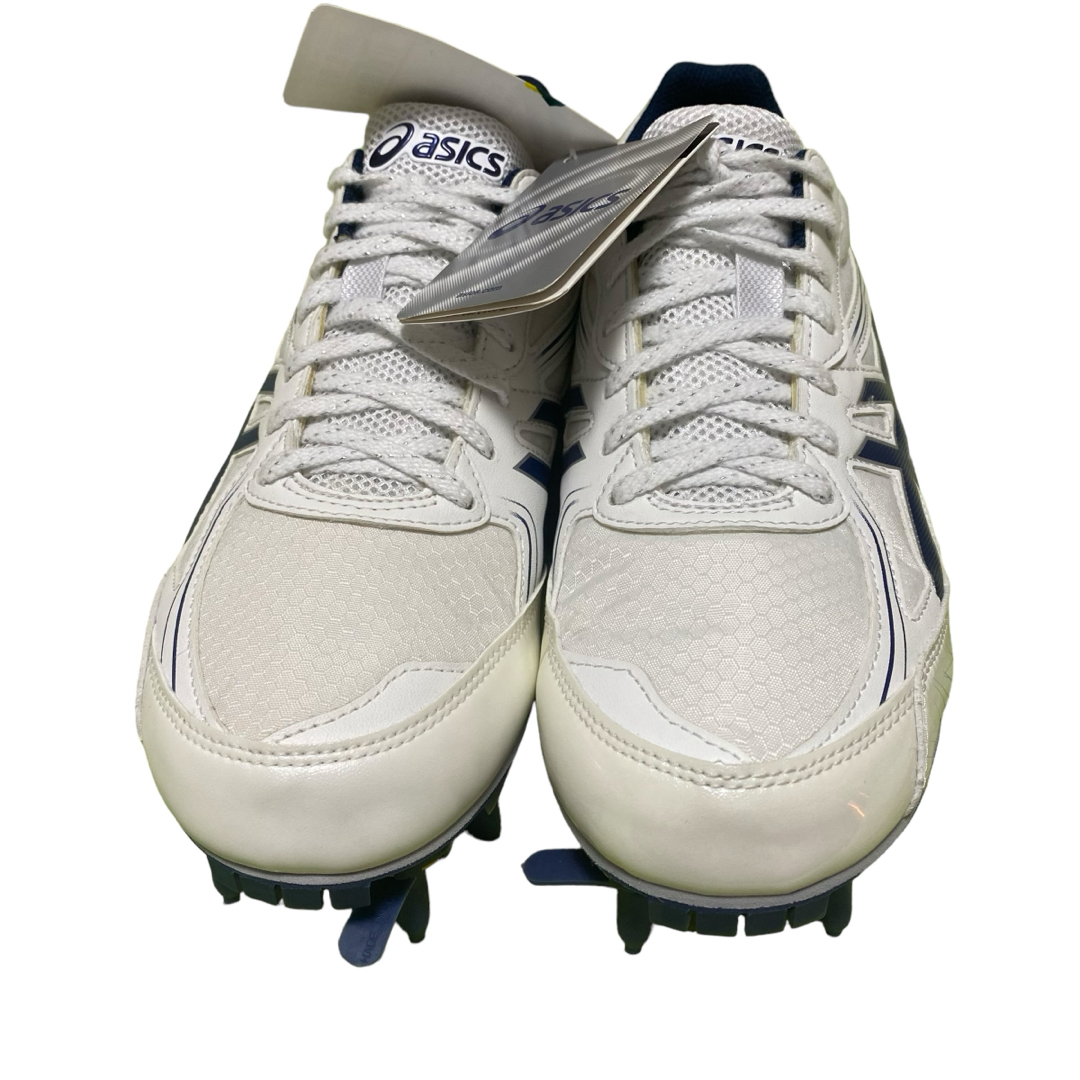 asics - 新品タグ付 asicsアシックス 陸上競技スパイク 白紺 26.0cmの