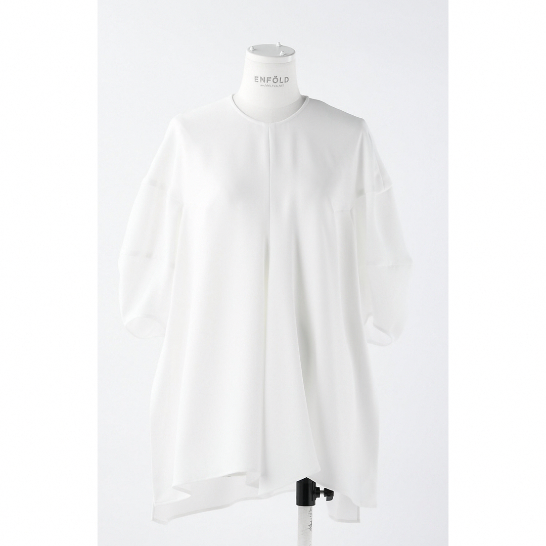 エンフォルド ENFOLD ドレープ スリーブ Tシャツ ブラウス 38