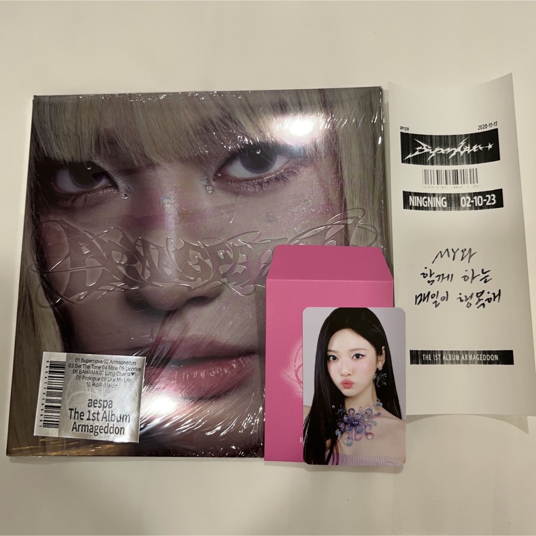 aespa ニンニン Drama POPUP MD フーディ トレカ aespa MD トレカ