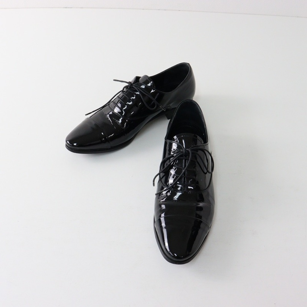 PRADA - イタリア製 プラダ PRADA エナメルレザー レースアップ ドレス