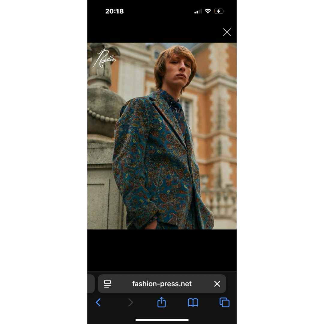 Needles - Needles ペイズリー柄 セットアップの通販 by 油そば's shop