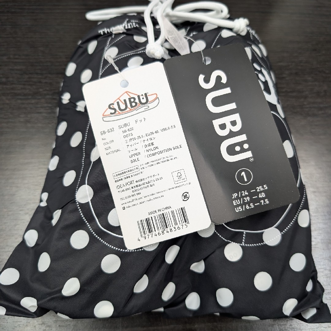 SUBU - subu ドット サンダル【1】24-25.5cm 新品 正規品 スブ の通販