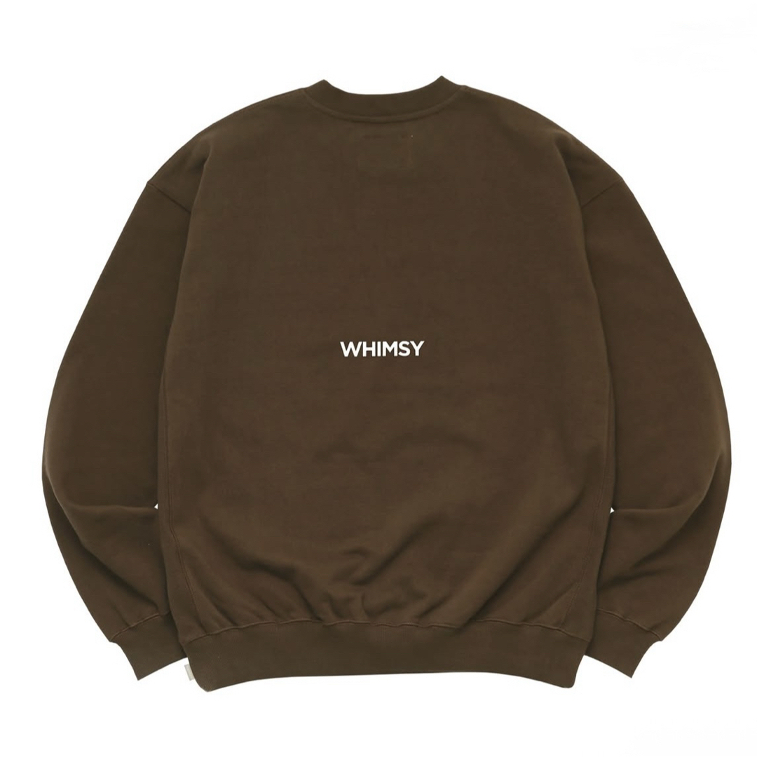 WHIMSY - 新品L／Creek × whimsysocks brown ブラウン スウェットの