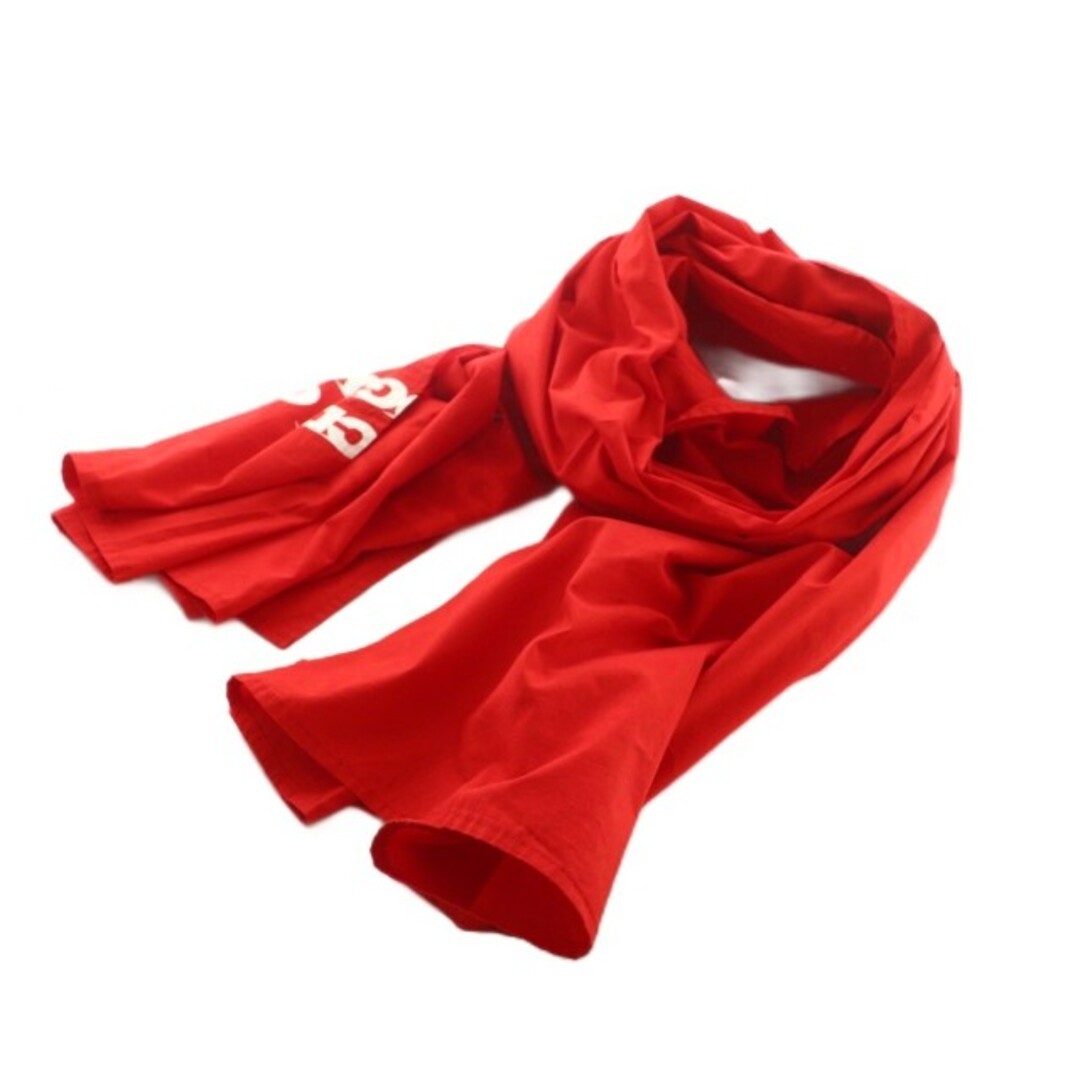 COMME des GARCONS - コムデギャルソン ストール ロング ロゴ 赤 白 SZ