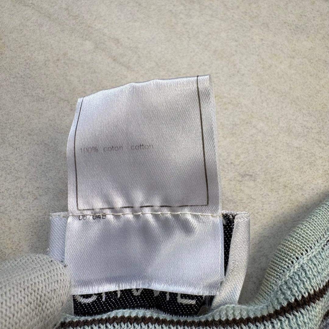 98P CHANEL シャネル 胸ココマーク刺繍 タンクトップ ボーダー CC