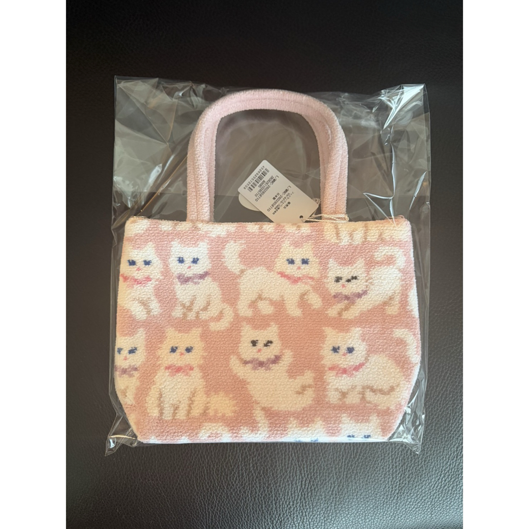 FEILER - 新品 フェイラー モフモフネコチャン バッグ ペールピンク