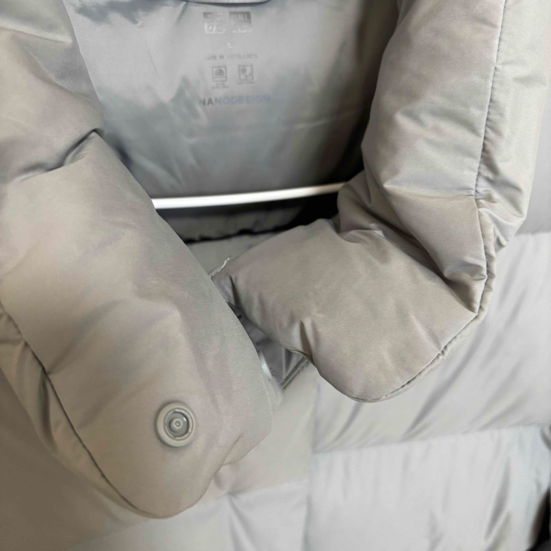 UNIQLO - 美品♡UNIQLO パウダーソフトダウンジャケット BLUE ブルー L