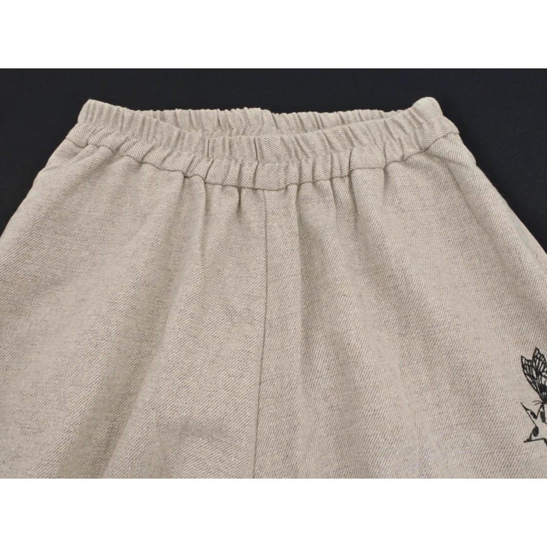 ScoLar - scolar スカラー 刺繍 ワイド ガウチョ パンツ sizeM/ライト