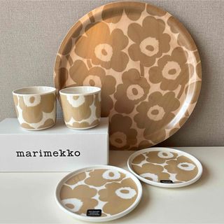 marimekko - マリメッコ ウニッコ アイシーグレー ゴールド マグカップ