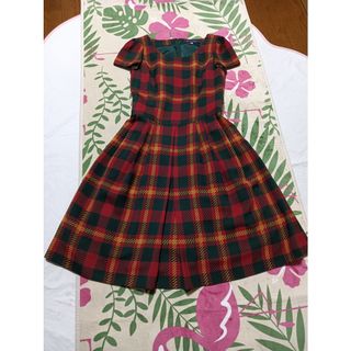 LIZ LISA - リズリサ リボンチェックジャンパースカート 赤の通販 by