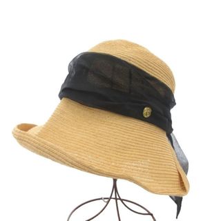 CA4LA - 美品☆カシラ☆CA4LA☆リボン付きストローハット☆麦わら帽子