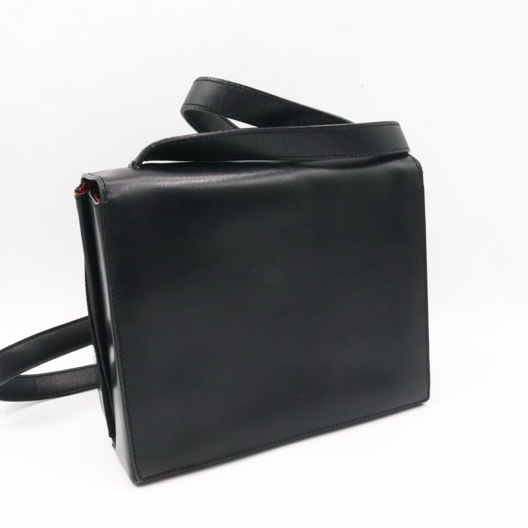 CELINE - 美品 セリーヌ レザー サークルロゴ ショルダーバッグ