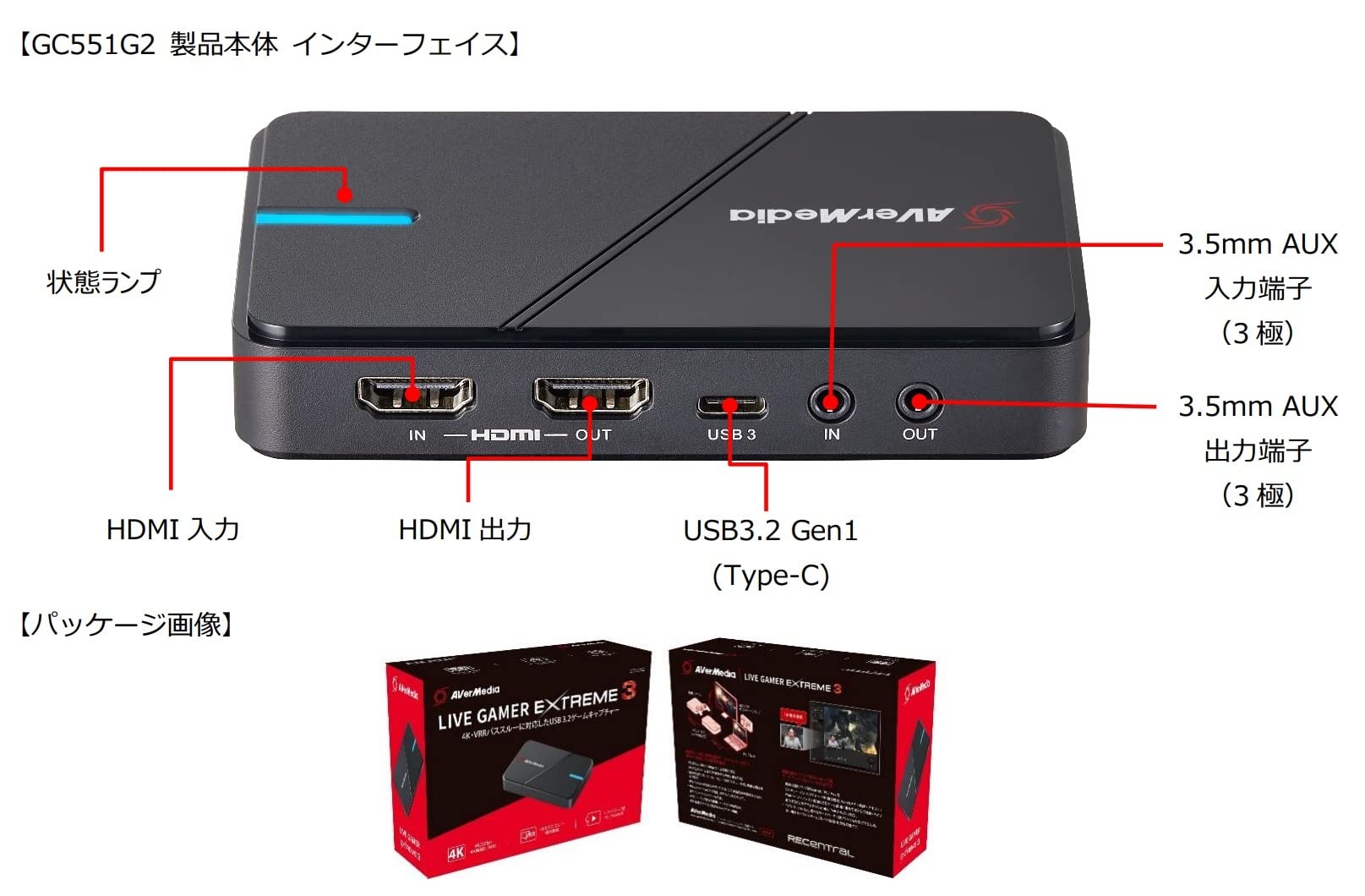 AverMedia LIVE GAMER EXTREME3 キャプチャーボード