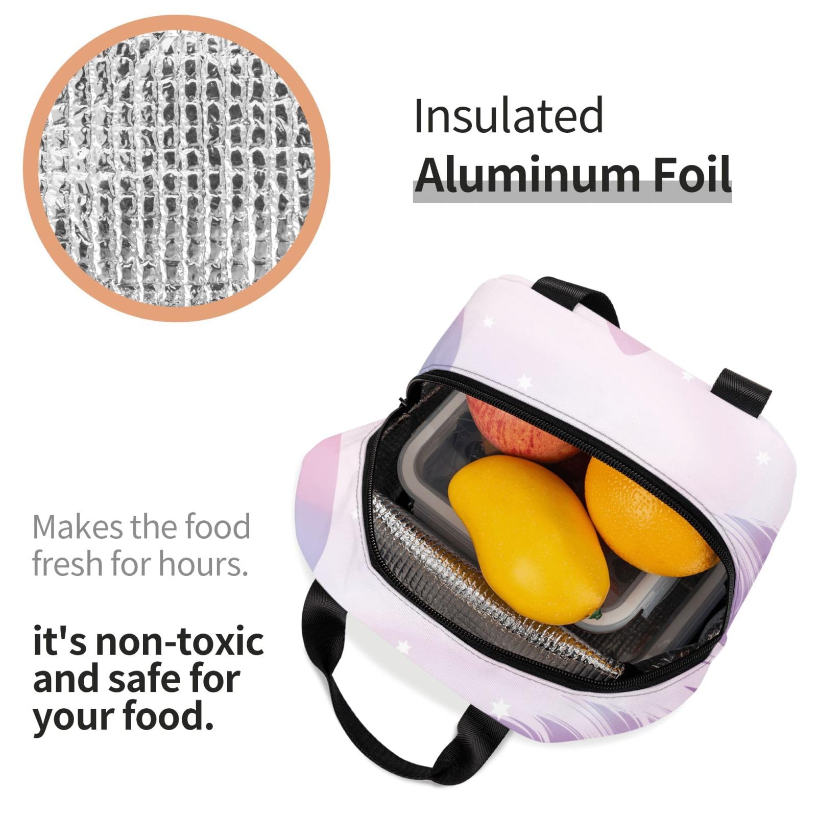 Amazon｜ランチバッグ ユニコーン キラキラ 保冷バッグ お弁当袋